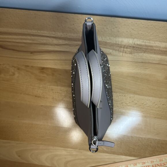 Kate Spade NY Penny Greta Court Tote Purse Glitter Sparkle Bag Cityscape Gray - Picture 9 of 16